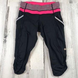 Lululemon Run a Marathon Crop Leggings EUC Size 6